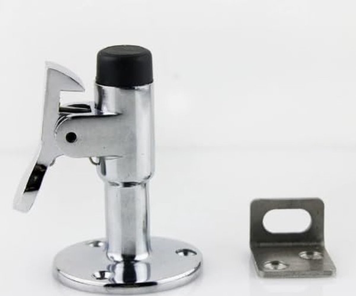 SolidKeus - Vloerdeurstopper met Rubberen Buffer voor Zware Deuren