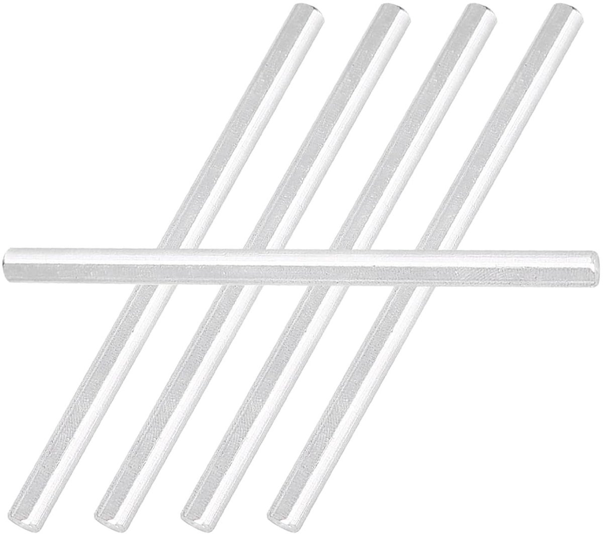 5mm D-as en 70mm RVS D-as voor Tetrix Robots - 5 Stuks Φ6 mm Compatibel voor Robotbouw en 3D-projecten