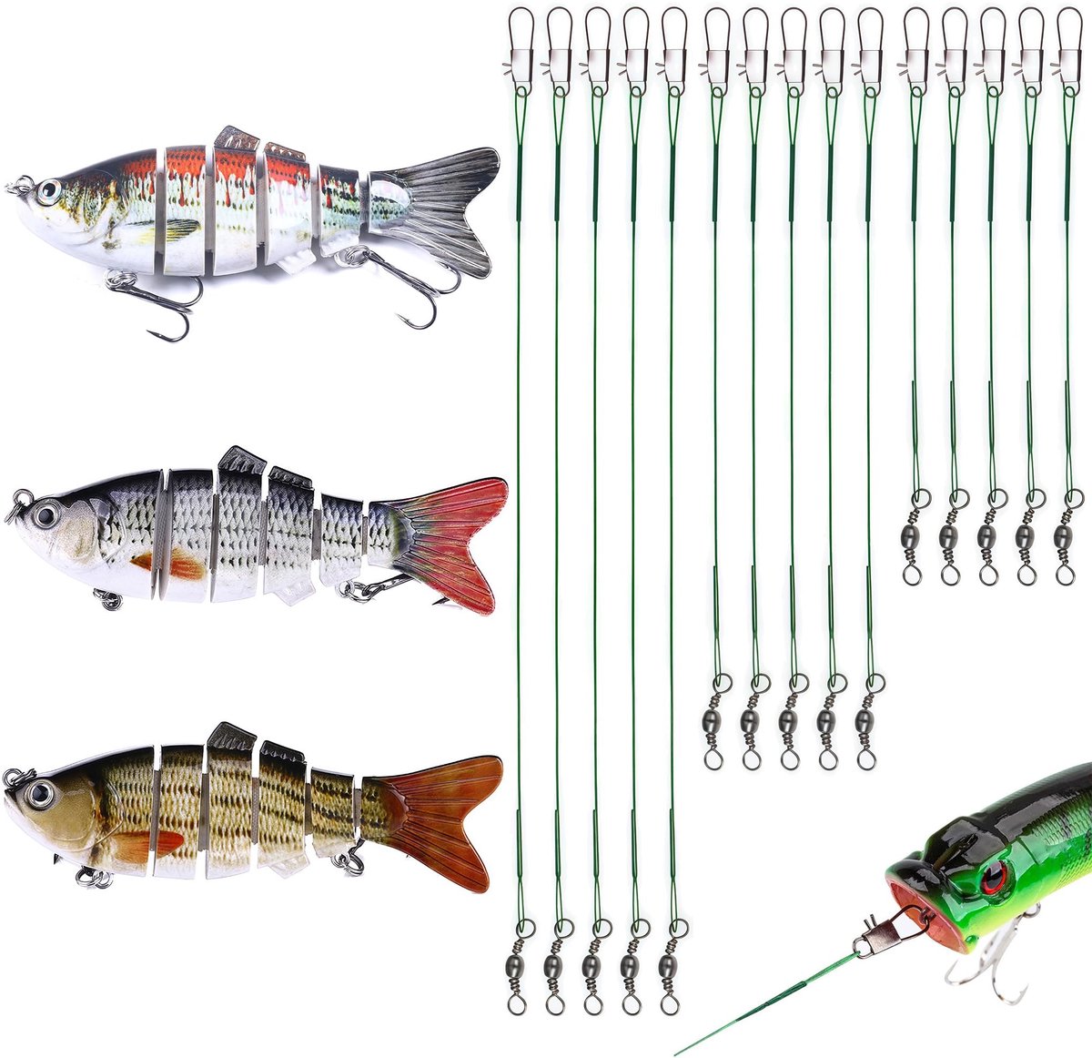SolidKeus - 3D Vissnoer Wobbler voor Zoet en Zout Water