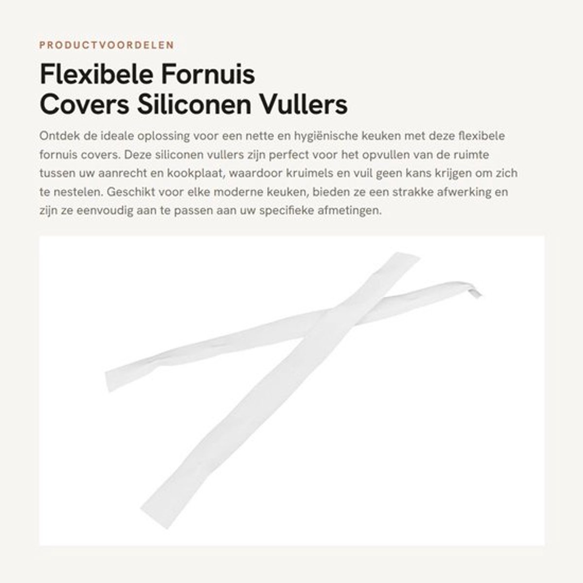 Fornuis Covers Antislip Siliconen - 2 Stuks - Flexibel - Vaatwasserbestendig - Eenvoudige Installatie - 63,5 cm/25 inch - Kachelvuller