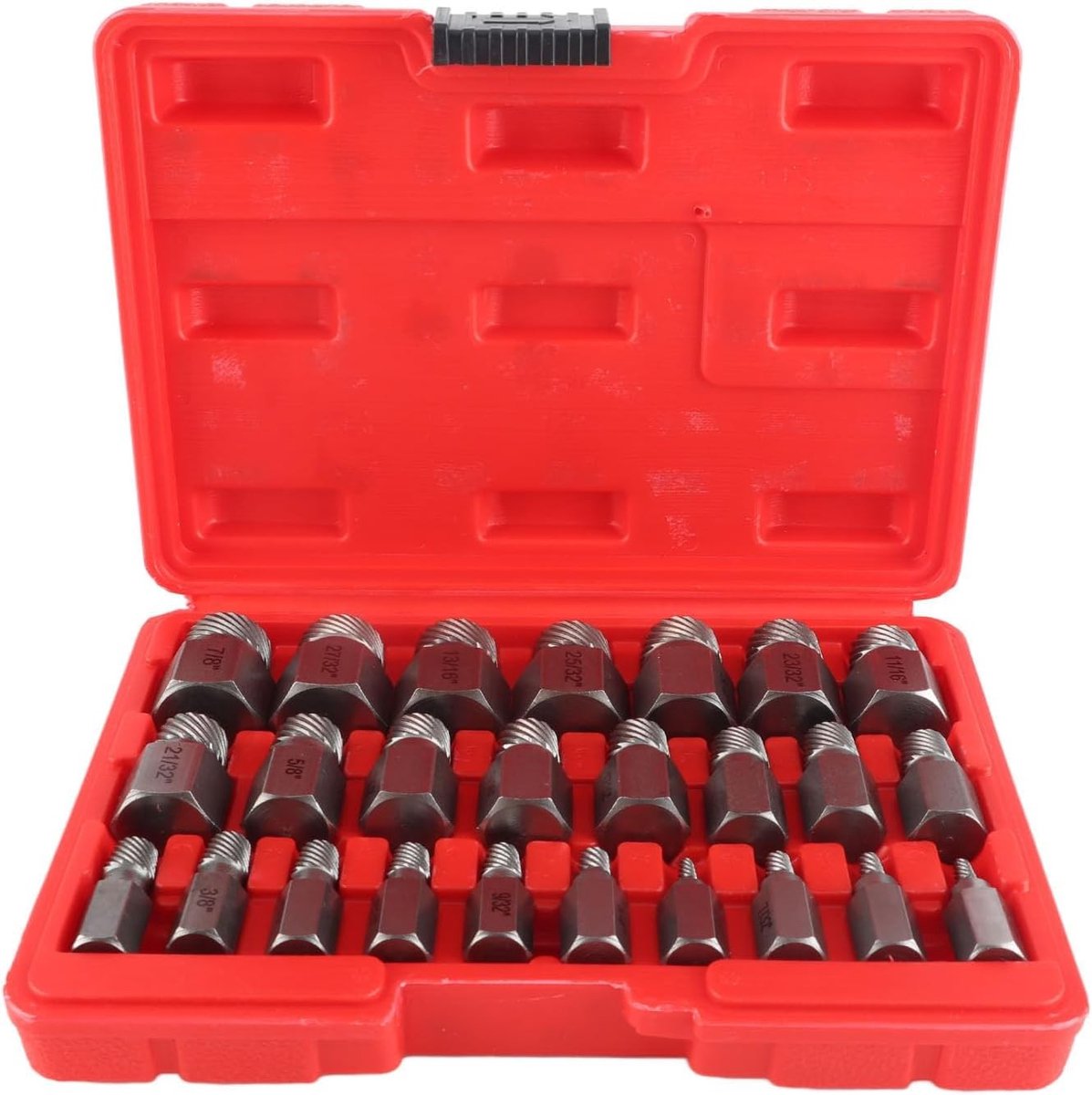 Complete Set van 25 Stuks voor het Verwijderen van Beschadigde Schroeven, Bouten en Studs met Eenvoudige Extractie Methode