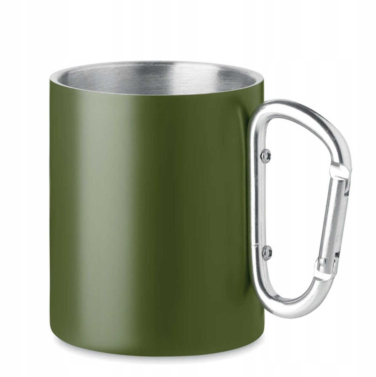 Trumba Metalen Mok met Karabijnhaak 300ml - Groen