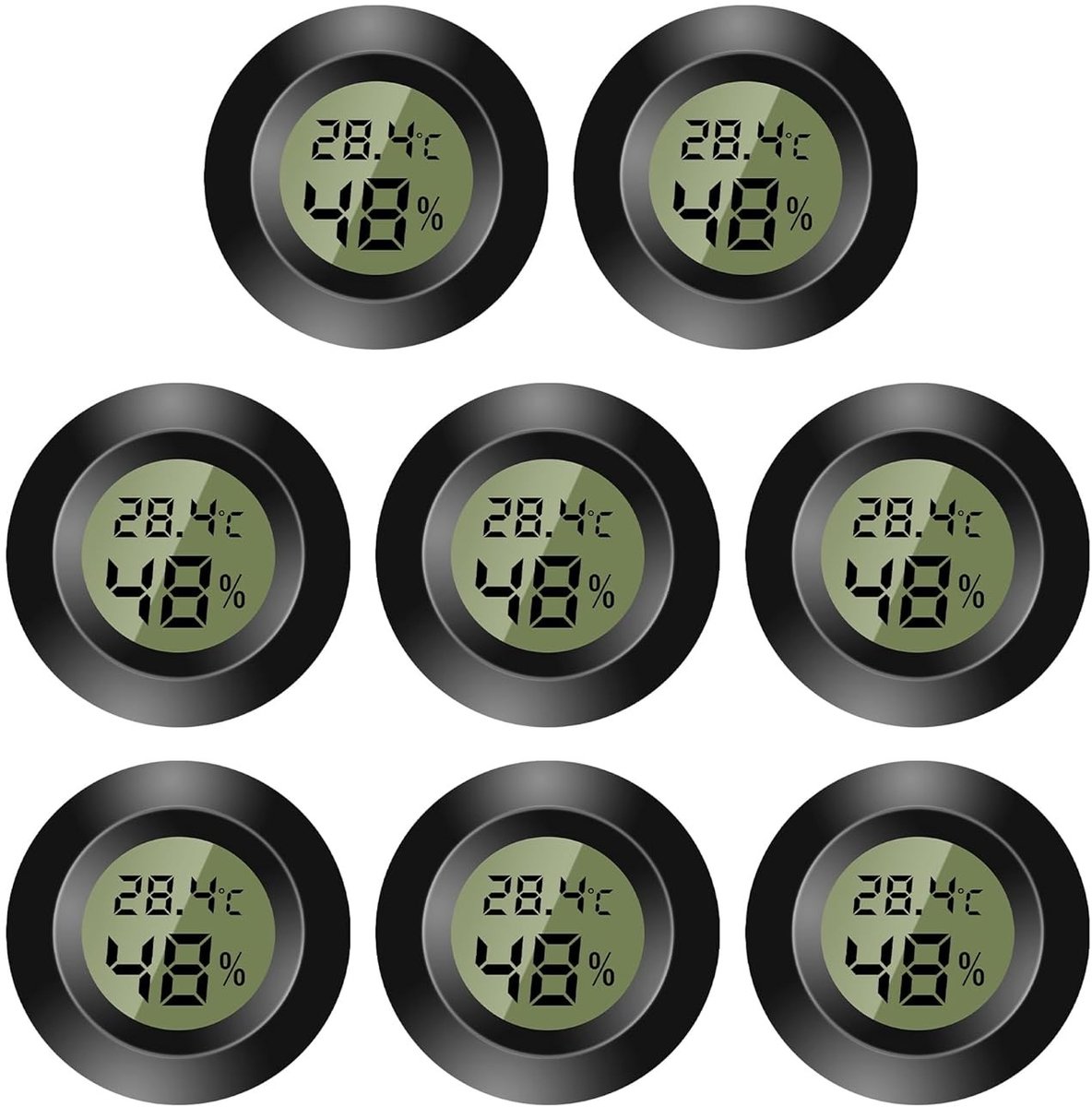 Digitale Thermometer en Hygrometer - Wit - Compact - Nauwkeurige Metingen voor Binnen en Buiten