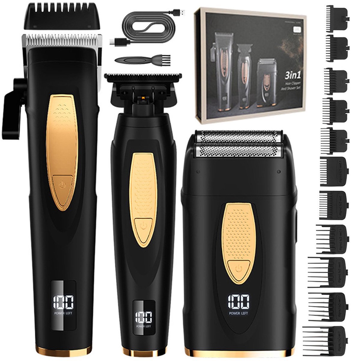 REDOM Tondeuse Haartrimmer 3-delige Set thumbnail 4