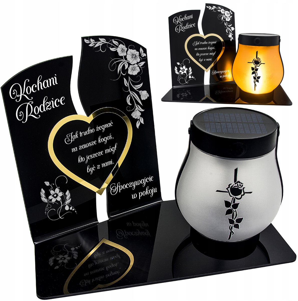 Zonnekaars voor ouders - Elegant grafbeeld