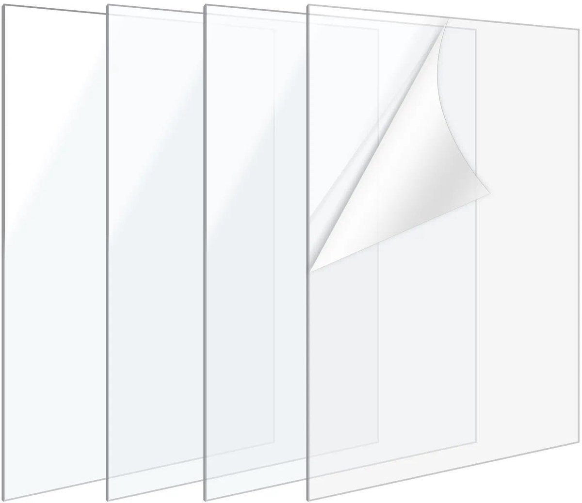 Omgoods - Transparante Acrylic Panels 30 x 20 cm voor Foto's en DIY Projecten