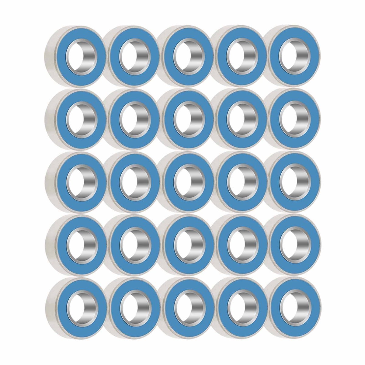 Omgoods - 25 Stuks Kogellagers MR115-2RS, Rubber Afdichting, 5 x 11 x 4 mm