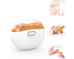Professionele Elektrische Nagelknipper - Elektrische Nagelknipper - Automatische elektrische nagelknipper en trimmer - met polijstkop en ledlicht - Automatische Polijstnagelknipper - Automatische Manicure Trimmer - Vinger en Teen Schaar - Oranje
