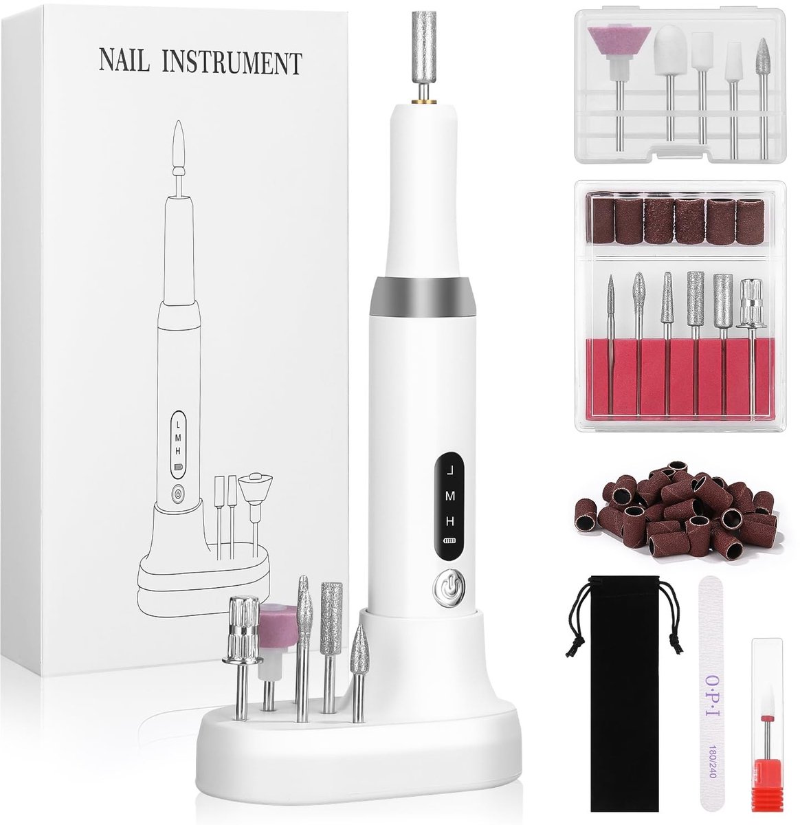 Omgoods - Draadloze Elektrische Nageldrill met 3 Snelheden
