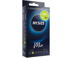 MY.SIZE MIX - Condooms - 49 mm pasvorm - Variatiepakket - Comfort en flexibiliteit