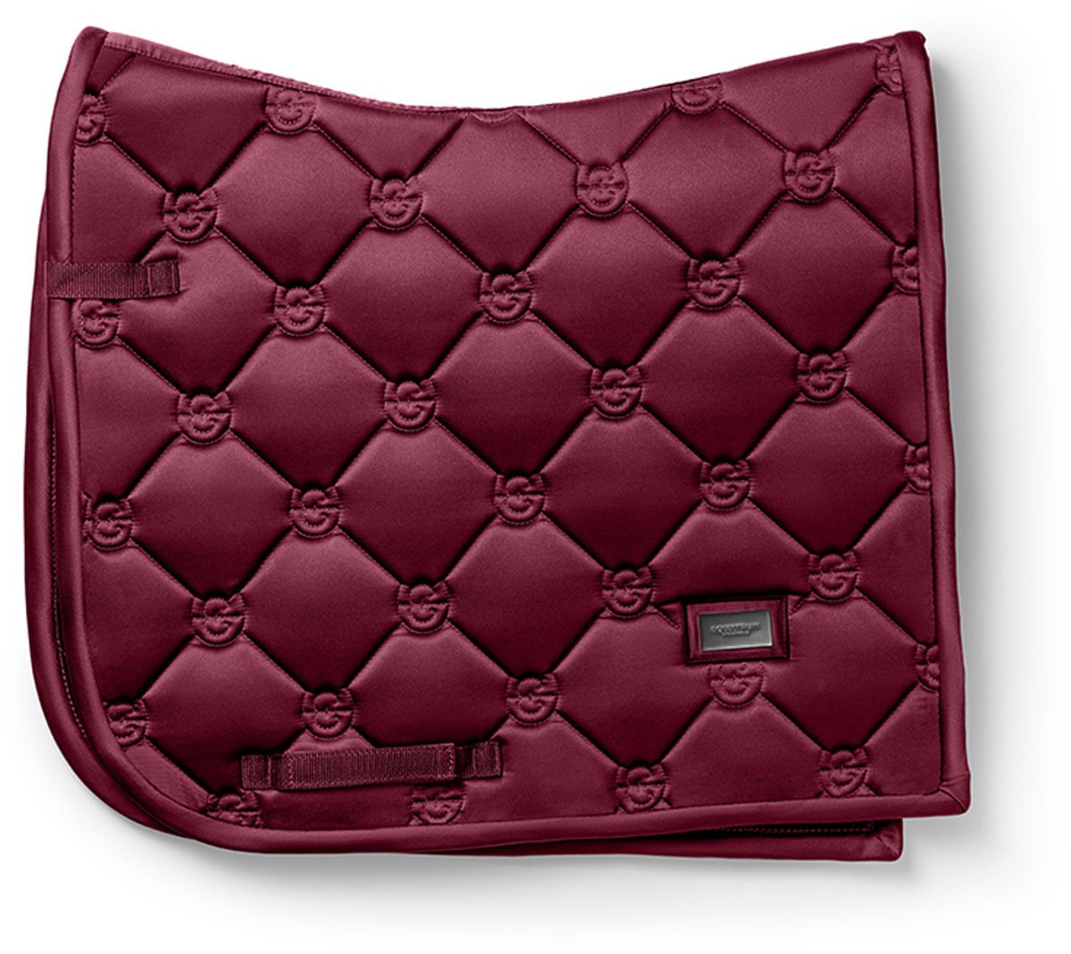 Equestrian Stockholm Zadeldek Equestrian Stockholm Satin Merlot Dressuur Donkerrood