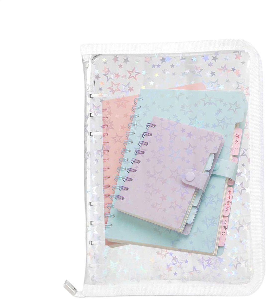 Elzusha - Navulbare Transparante Binder A5 voor Stickers en Kaarten
