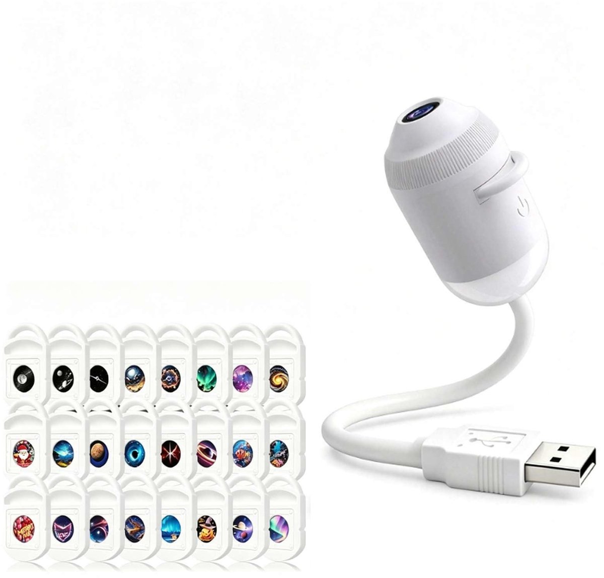 Elzusha - 360° Mini Ocean Galaxy Nachtlichtprojector