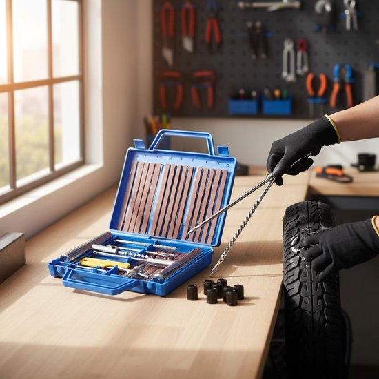 Bandenreparatieset - Lekke Banden Reparatie - Snel Banden Herstellen - 37 Delige Set - Kunststof Doos - Niet Van Toepassing — afbeelding 4