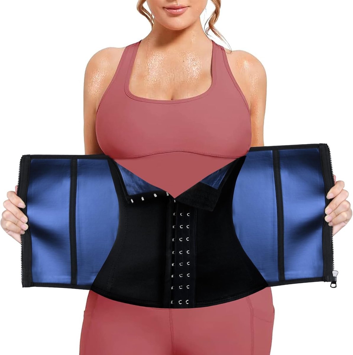 Verstelbare Fitness Tailleband voor Mannen en Vrouwen, Versnel Zweten en Detox, Taille Trainer en Shaper, One Size