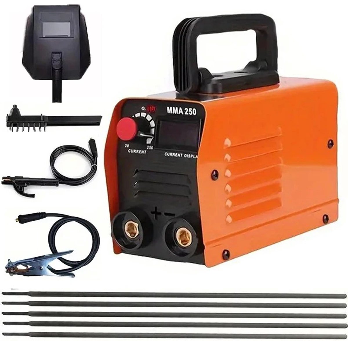 Velori MMA-250 Lasapparaat 250A - Inverter Lasmachine - MMA Booglasapparaat - IGBT Lasser - 220V - 4000W - 2,5 mm Elektrode - Voor 2-5 mm Materiaal