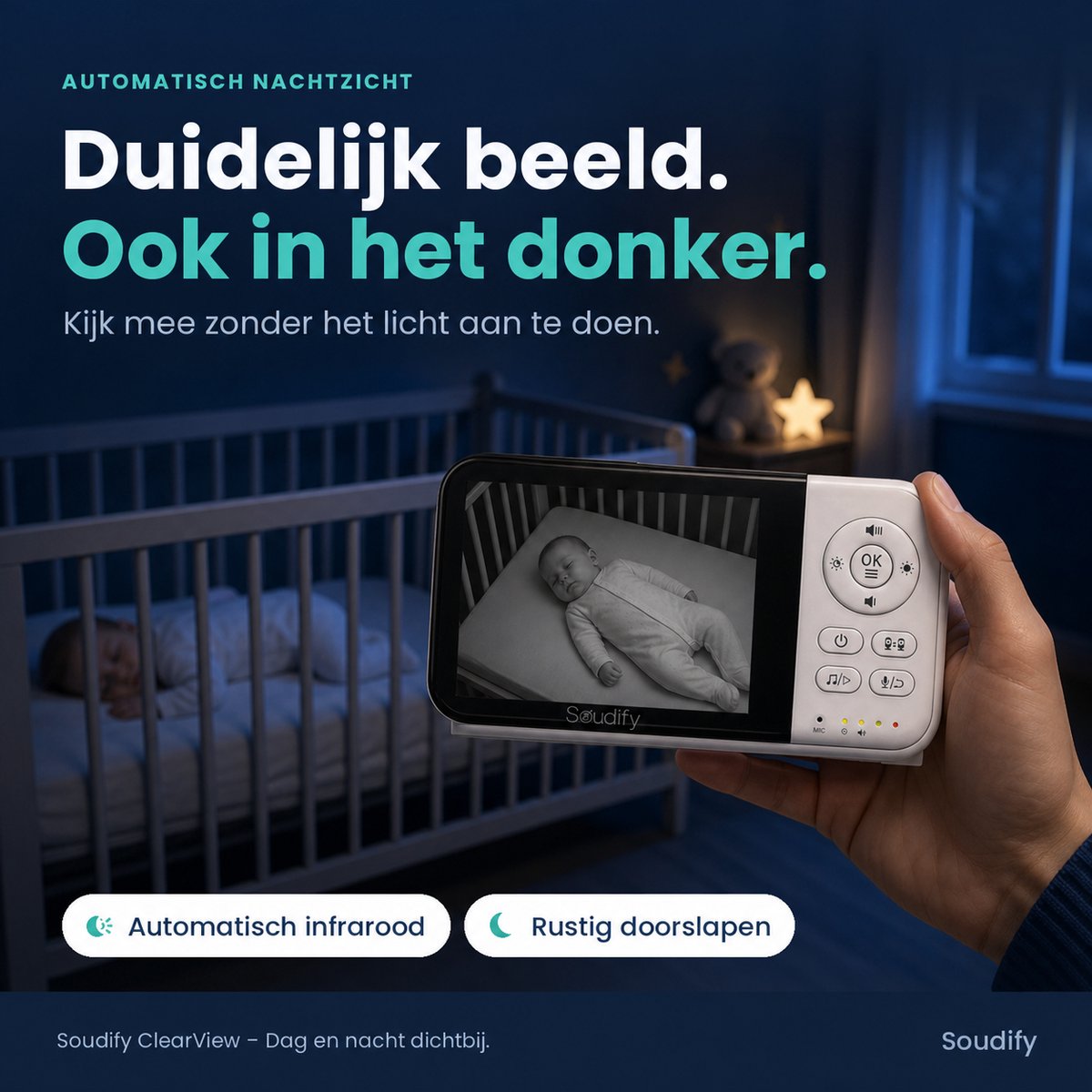Soudify Babyfoon met Camera - Baby Monitor thumbnail 6