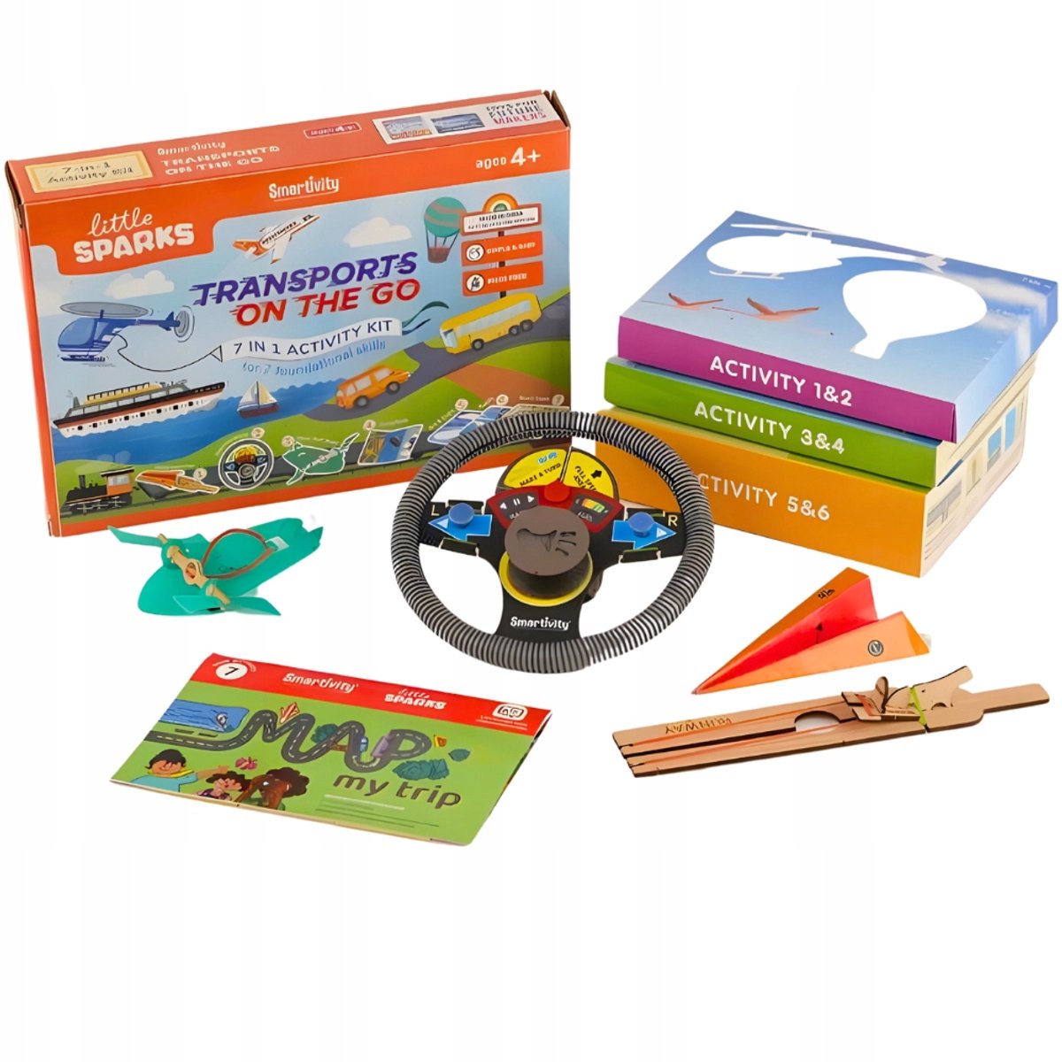 Smartivity Houten 3D Puzzel: Transport Onderweg - Leer & Bouw