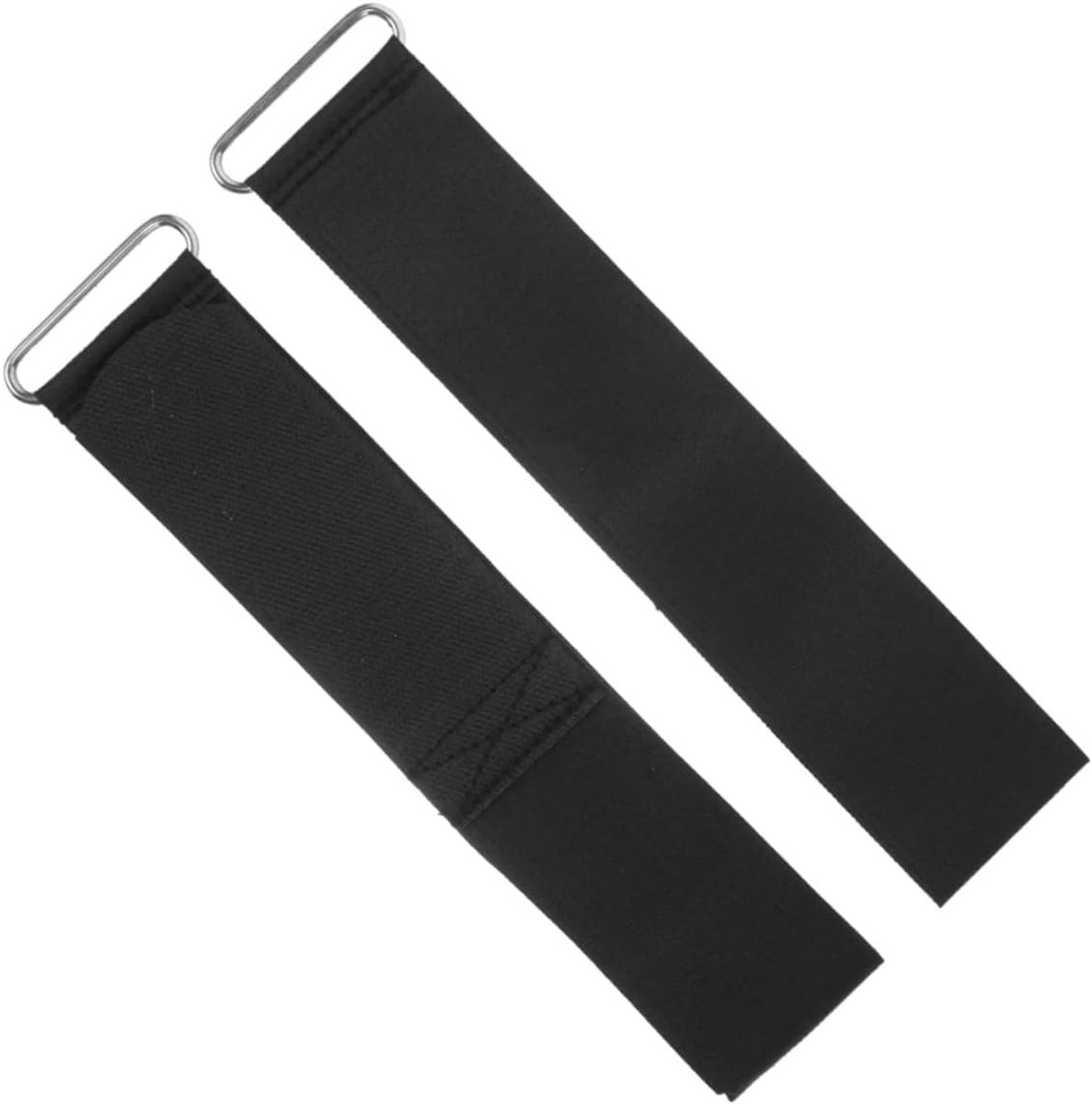Universele Pedal Loops voor Roeimachines, Verstelbare Voetband met Elastische Snelsluiting voor Thuis Kracht- en Uithoudingsvermogen Training, Zwart, 47x5 cm