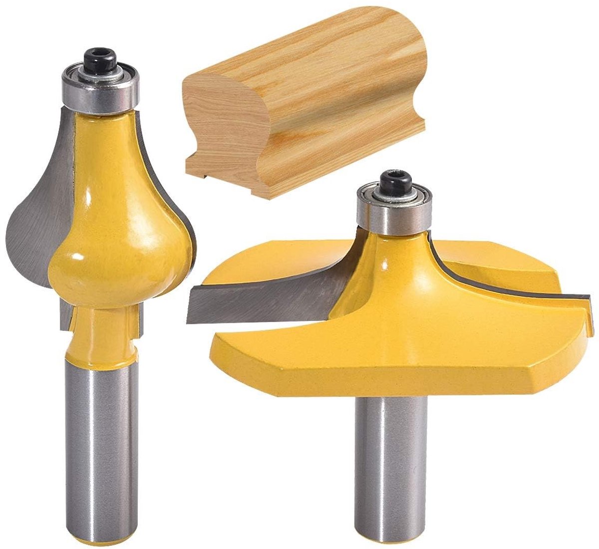 SolidKeus - 2-Delige Handrail Router Set voor Trapleuningen