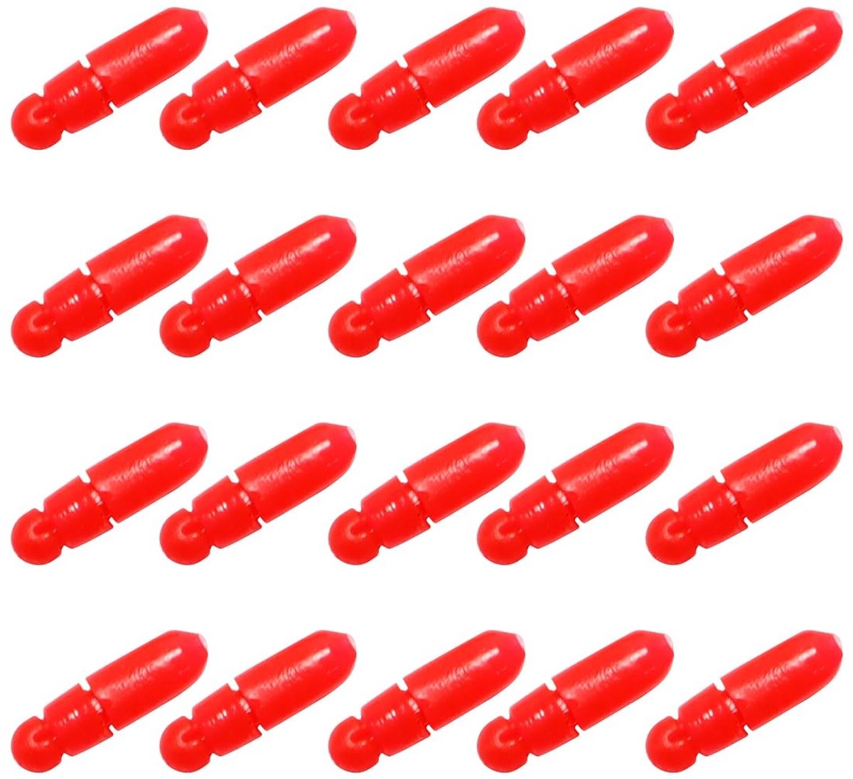 SolidKeus - 20 Stuks Elastische Connectoren voor Visaccessoires