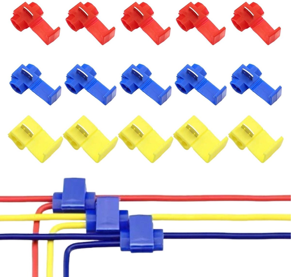 SolidKeus - 75 Stuks Takconnector Set voor Snelle Verbindingskabels