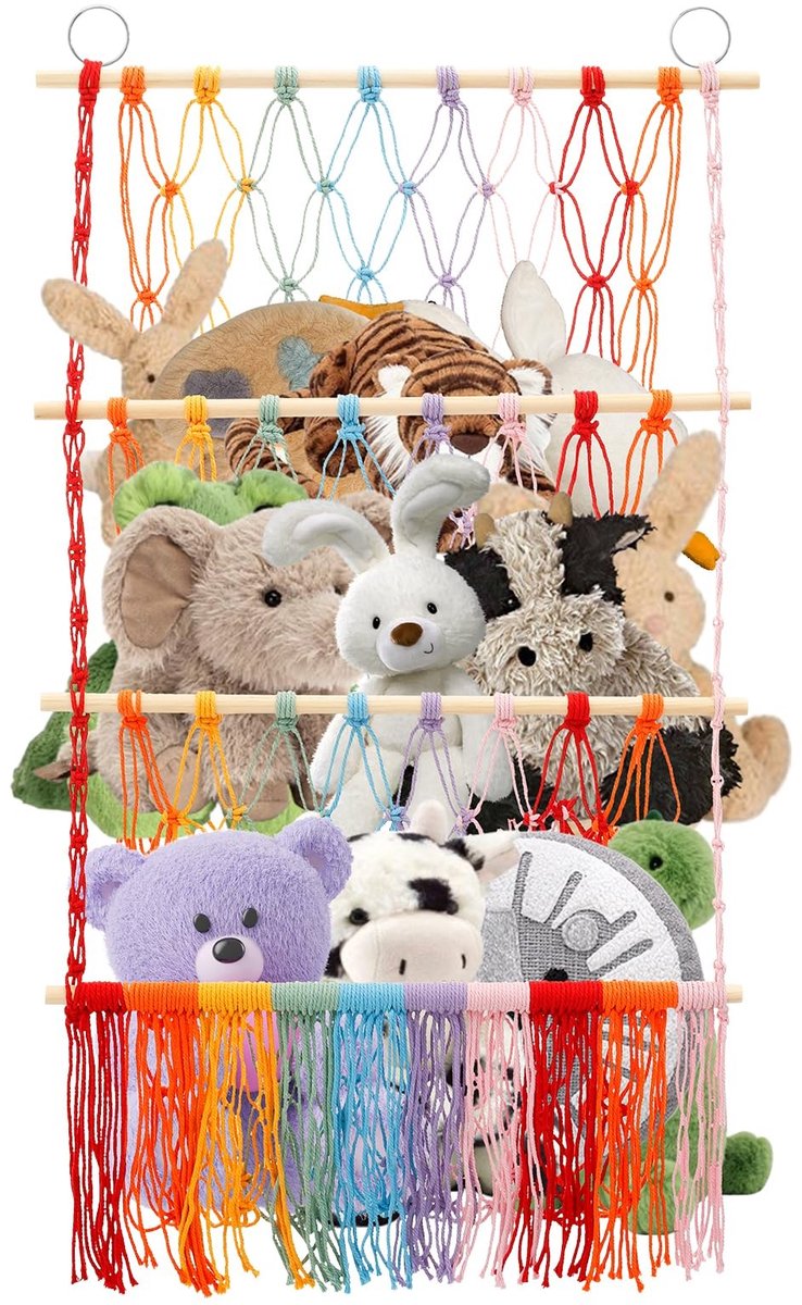 SolidKeus - Hangnet voor Knuffeldieren met 3 Niveaus voor Kinderen