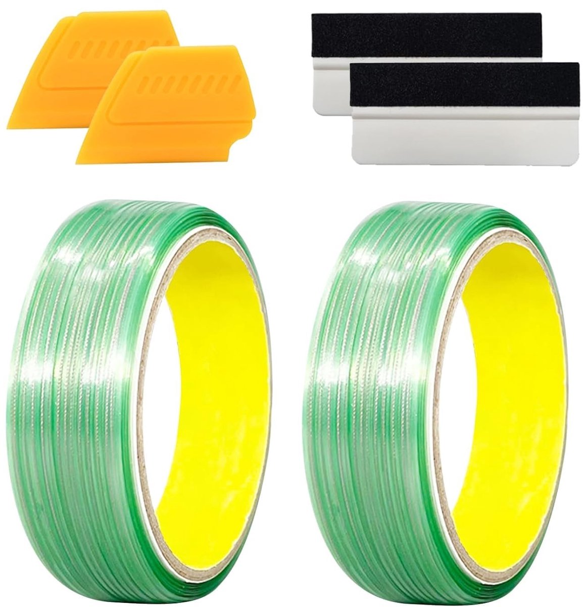 SolidKeus - Set van 2 Knooploze Tape en Squeegees voor Auto Wrapping