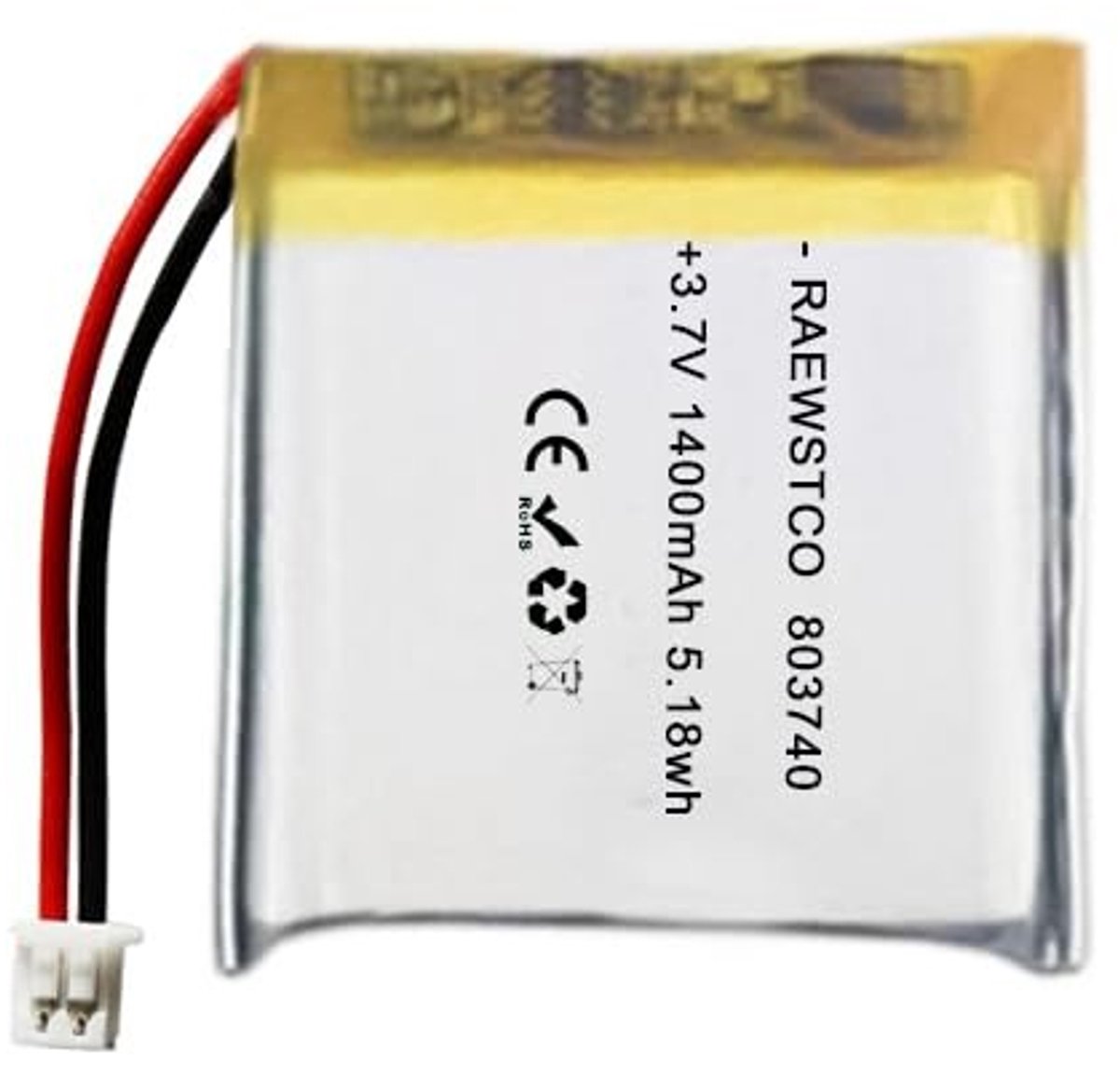 SolidKeus - 1400 mAh 3,7 V Polymeer Lithiumbatterij voor Schoonheidsapparaten