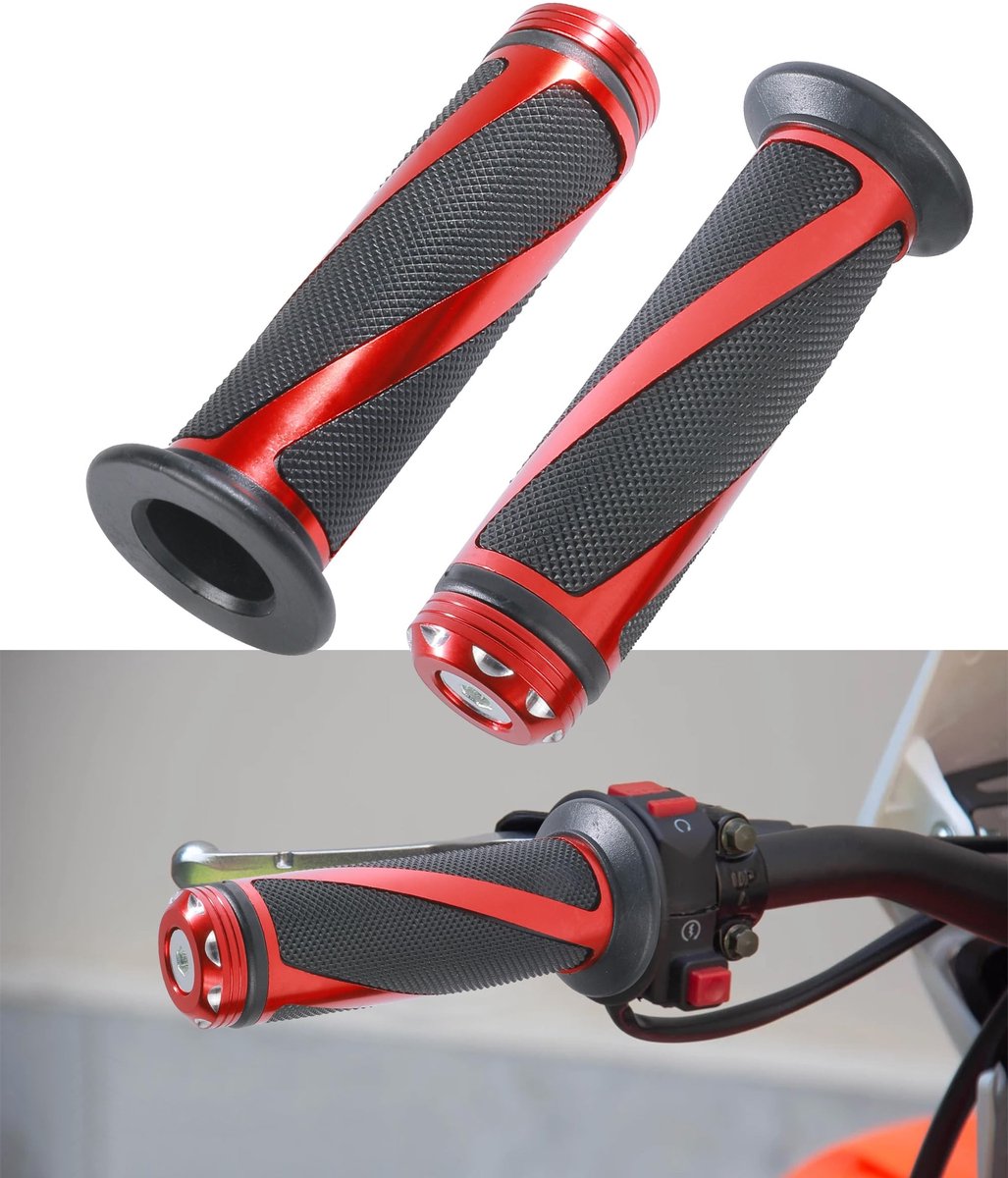 SolidKeus - Set van 2 Universele Motorfiets Stuurgrepen