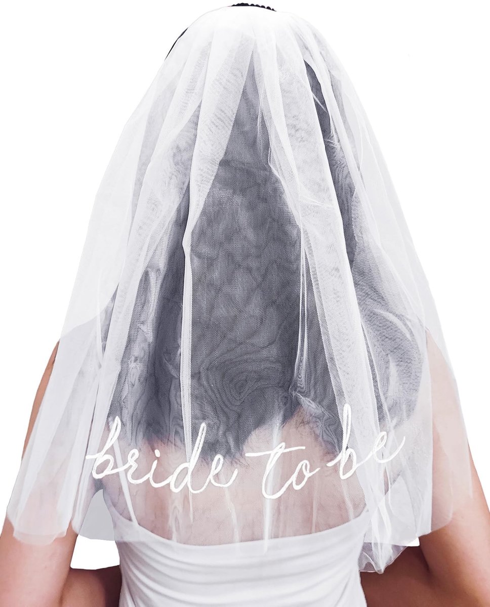 SolidKeus - Elegante Korte Bruidsluier van Tulle voor Vrouwen