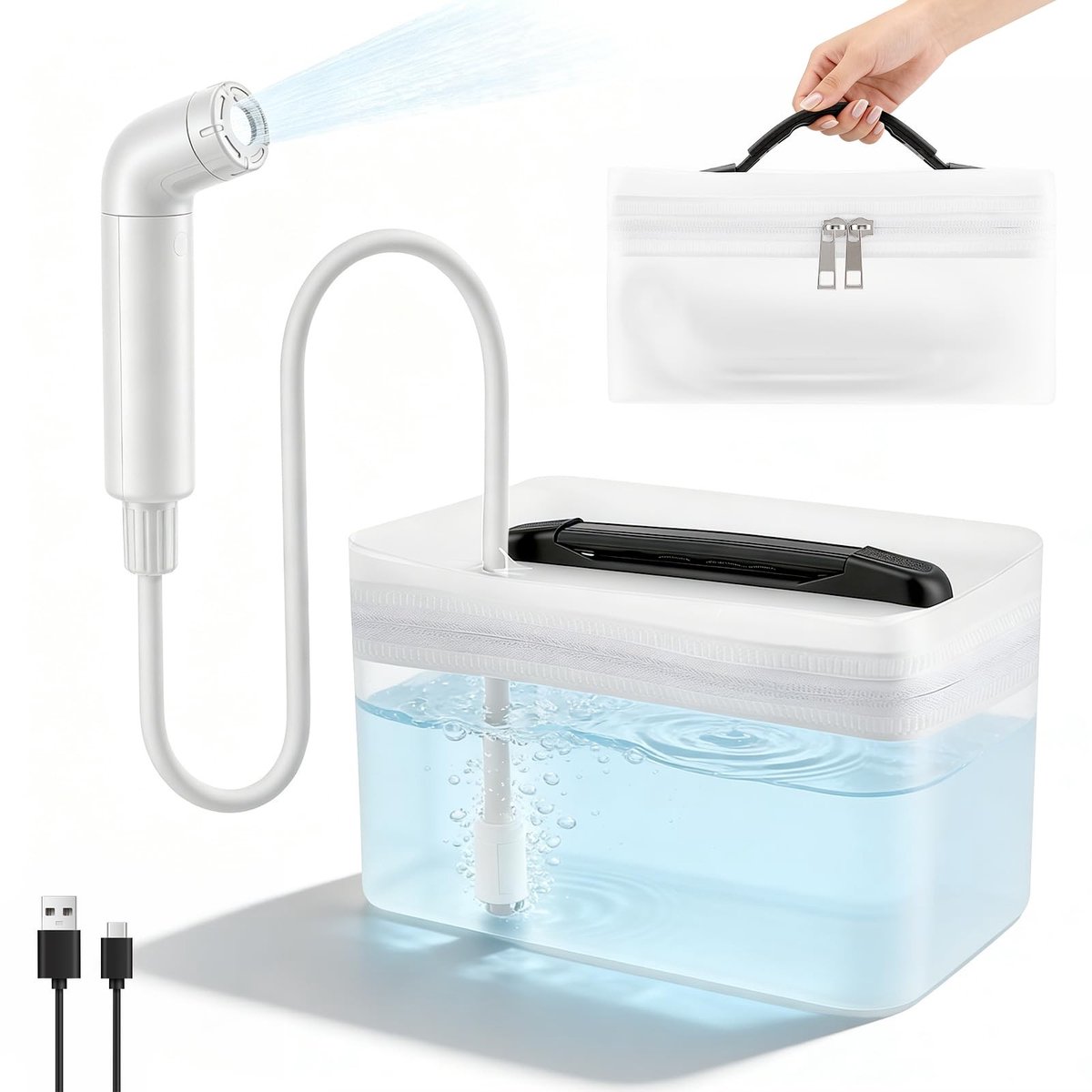 SolidKeus - Draagbaar Bidet met Elektrische Oplaadfunctie