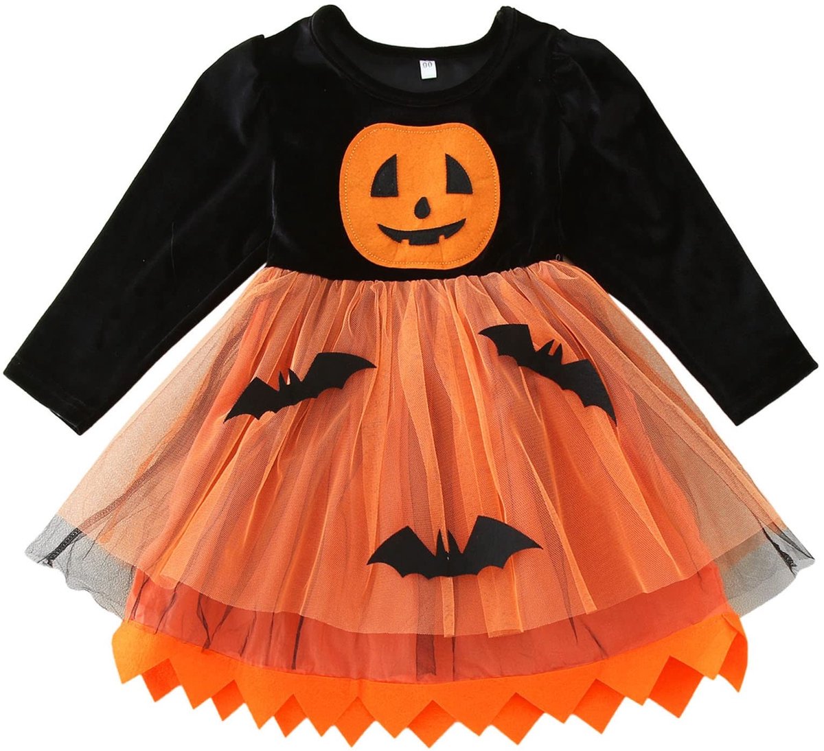 SolidKeus - Halloween Kostuum Jurk voor Peuters met Kant en Tule