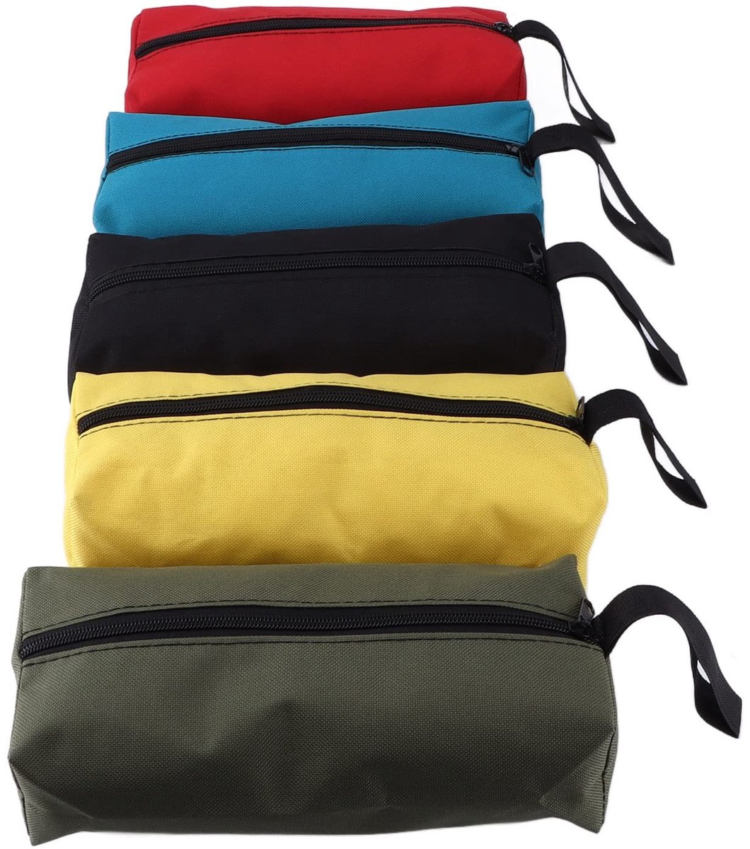 SolidKeus - Set van 5 Multifunctionele Tool Bags met Rits