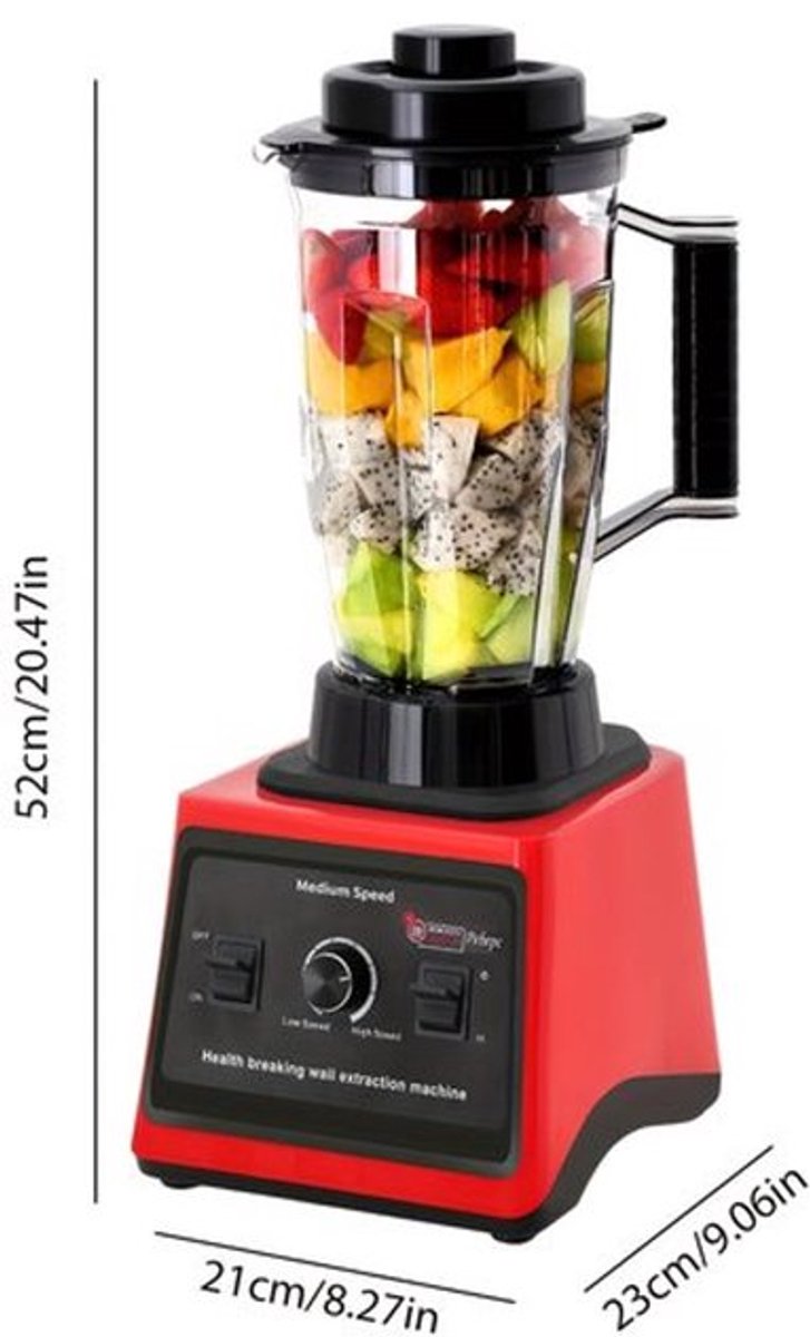 3-in-1 Mixer – Keukenmixer – Blendermachine – Smoothiemaker – Milkshakemixer – 700W Krachtige Motor – 15 Snelheidsstanden – 3 Mengkommen (3L, 1,5L, 0,5L)