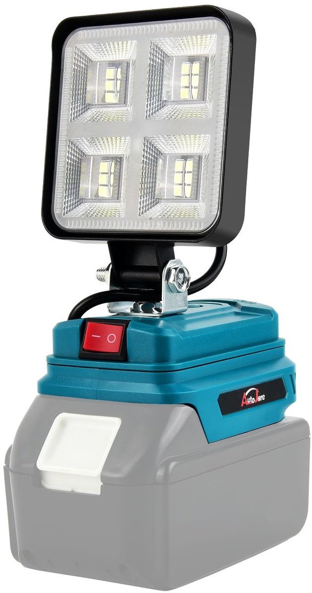 SolidKeus - Draagbare LED Floodlight met 3000 Lumen en 2 USB Oplaadpoorten