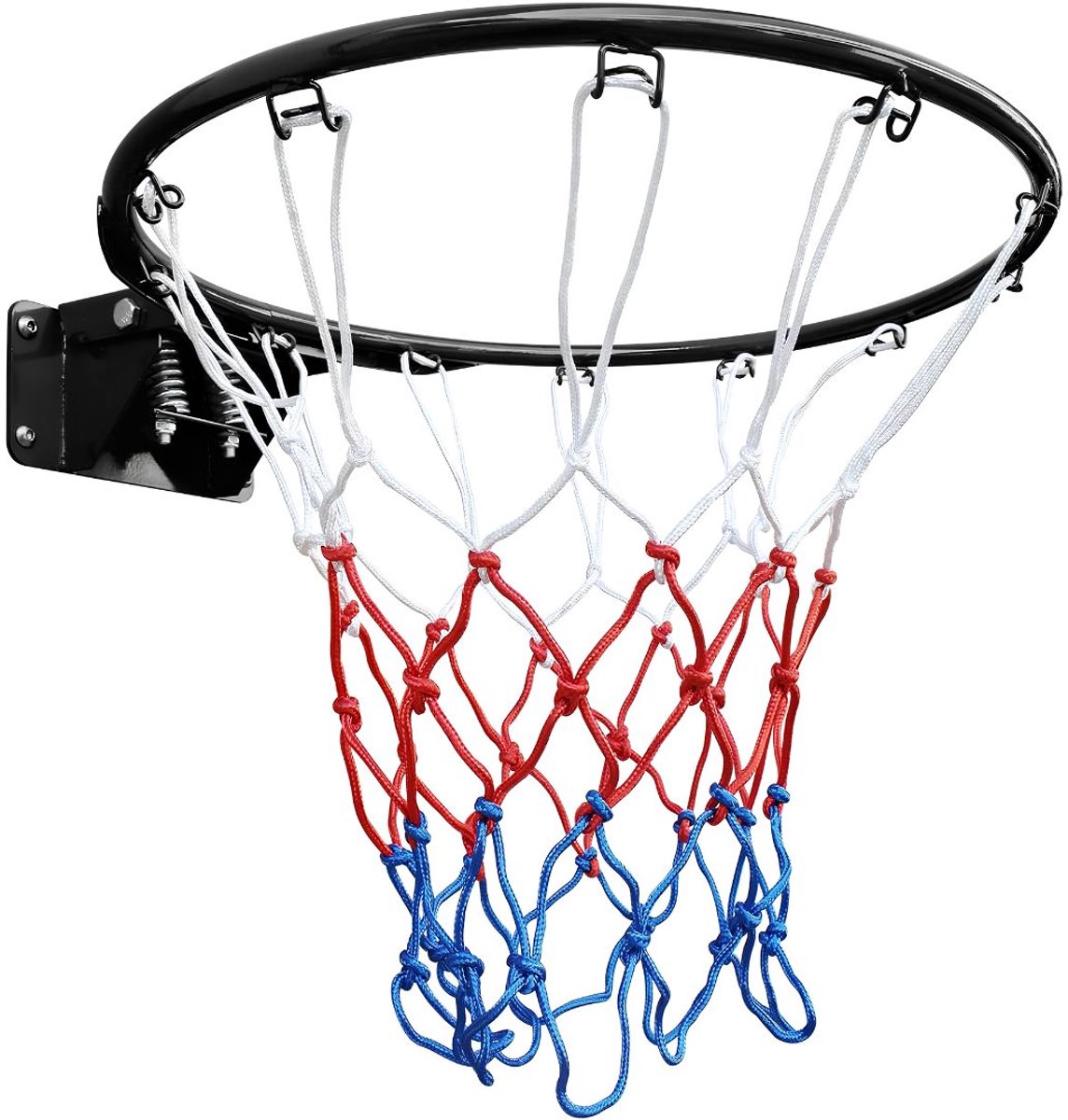 NIVA® Basketring - Wandbevestiging - Basketring met Staander - Zwart - 52cm x 60cm x 12cm