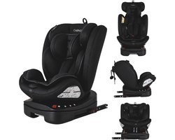 Cabino Voyager Autostoel 360° Draaibaar – i-Size R129 – Isofix – Vanaf Geboorte tot 12 Jaar – Zwart