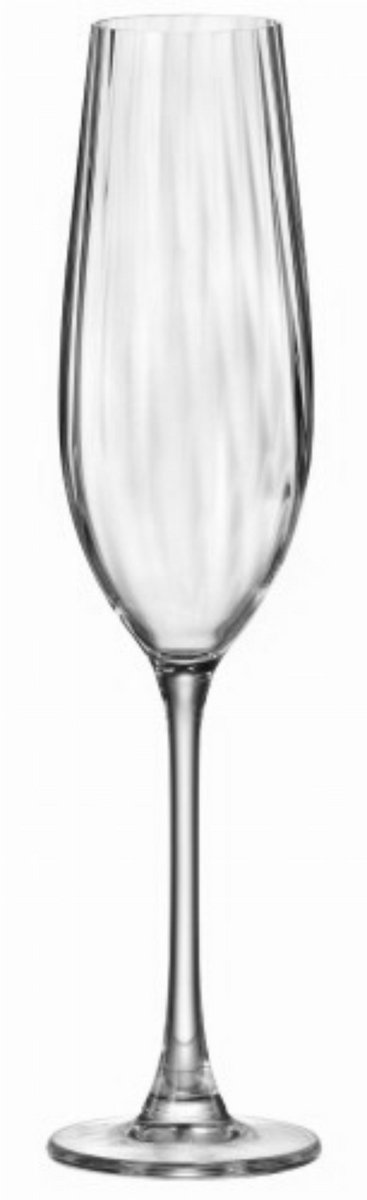 Nuform Optic Champagneflûtes - 6 stuks - 26 cl - Kristalglas