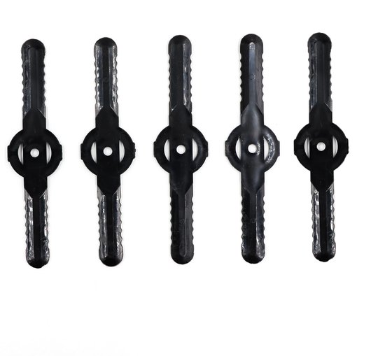 30 stuks - vervangende messen van kunststof, trimmermessen, maaiermessen, maaieraccessoires, vervangende messen voor snoerloze trimmers - (zwart) van Merkloos	 — afbeelding 2