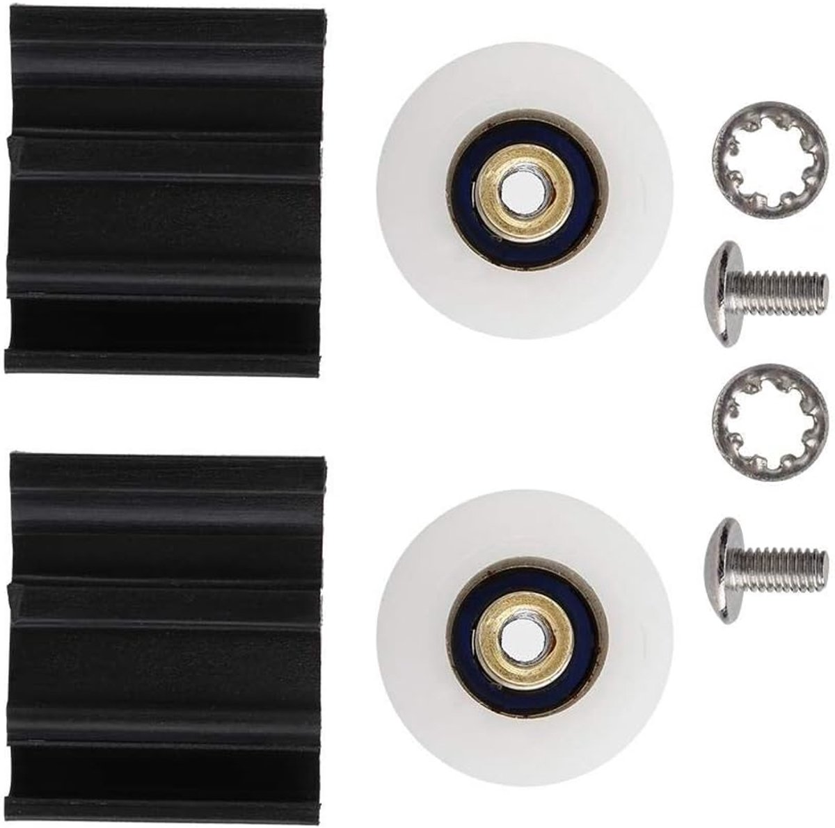 22mm Kas Deur Wiel Vervanging Kits Douche Deur Rollen Glas Roller Vervanging