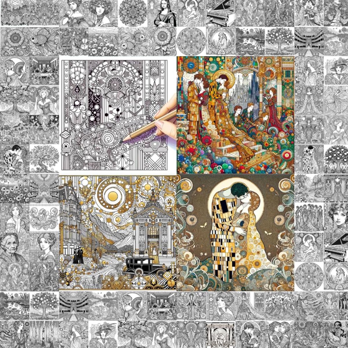 Kleuren als Klimt: 100 Creatieve Ontwerpen voor Kunstliefhebbers - Omarm de Klimt Ervaring