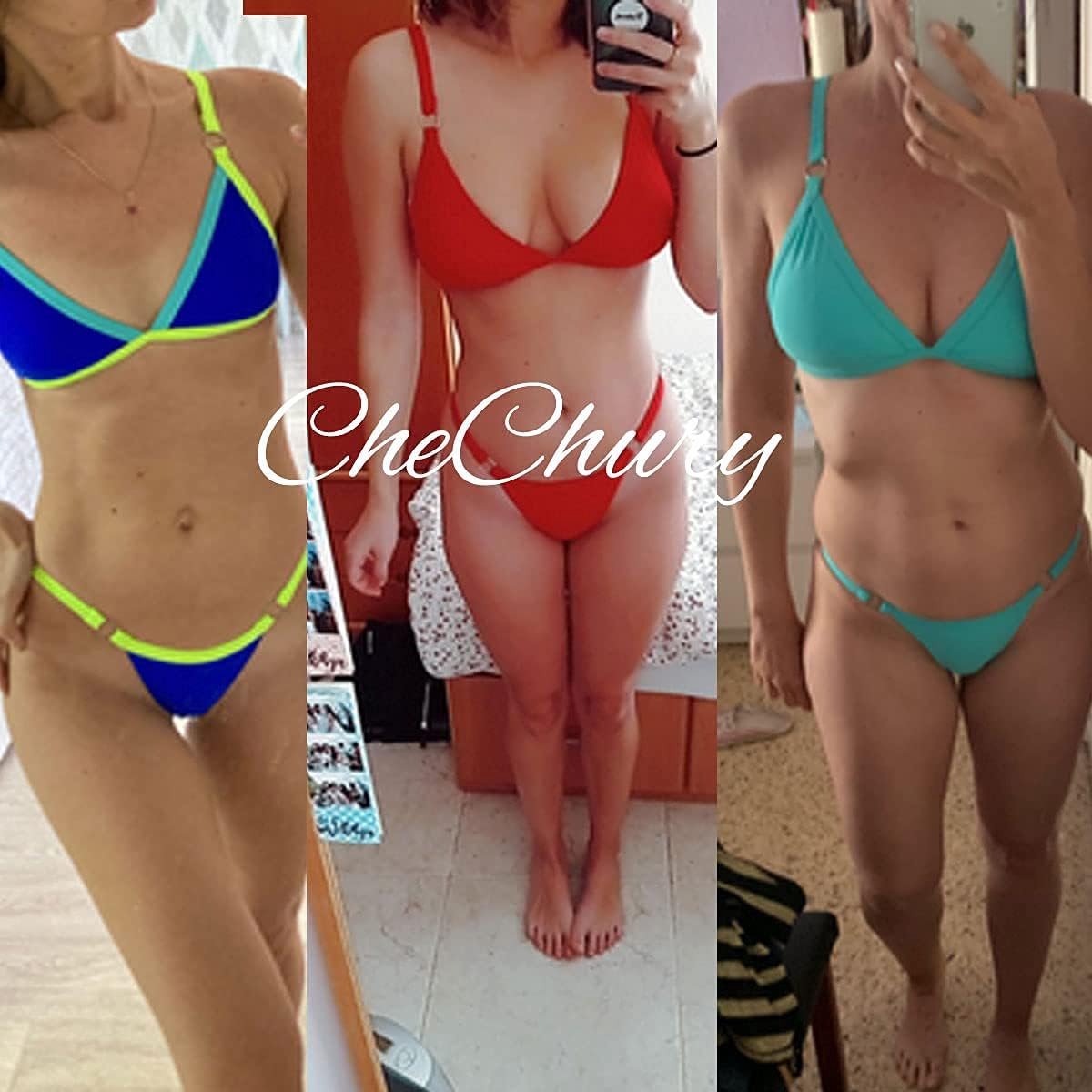 Sexy Bikini Set Vrouwen Driehoek Top Lage Taille Thong Badmode String Bikini Tweedelige Gewatteerde Zwemmen Kostuum voor Vrouwen UK