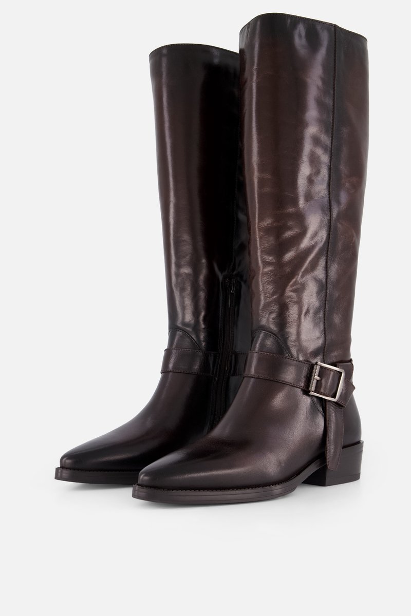 Linea Zeta Lange Laarzen bruin Leer - Maat 41
