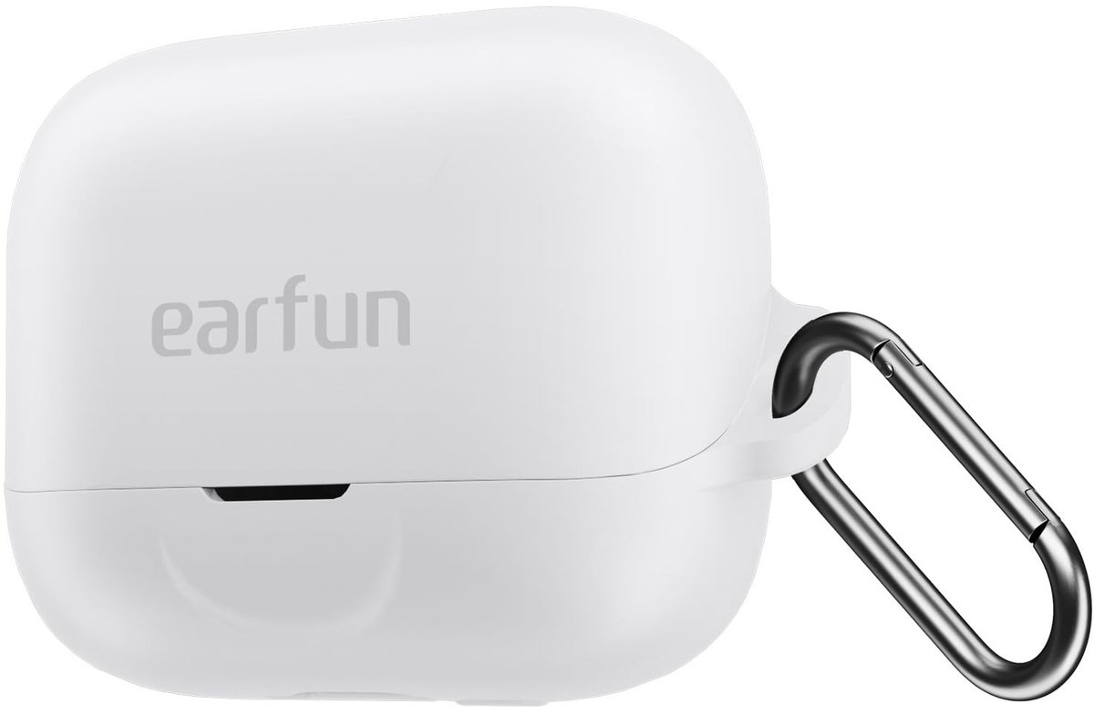 SolidKeus - Siliconen Beschermhoes voor Draadloze Oordopjes met Carabiner