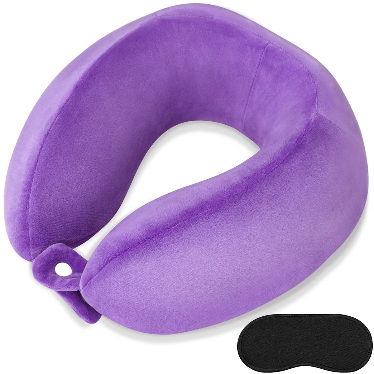 SolidKeus - Verstelbaar U-vormig Reiskussen van Geheugenschuim
