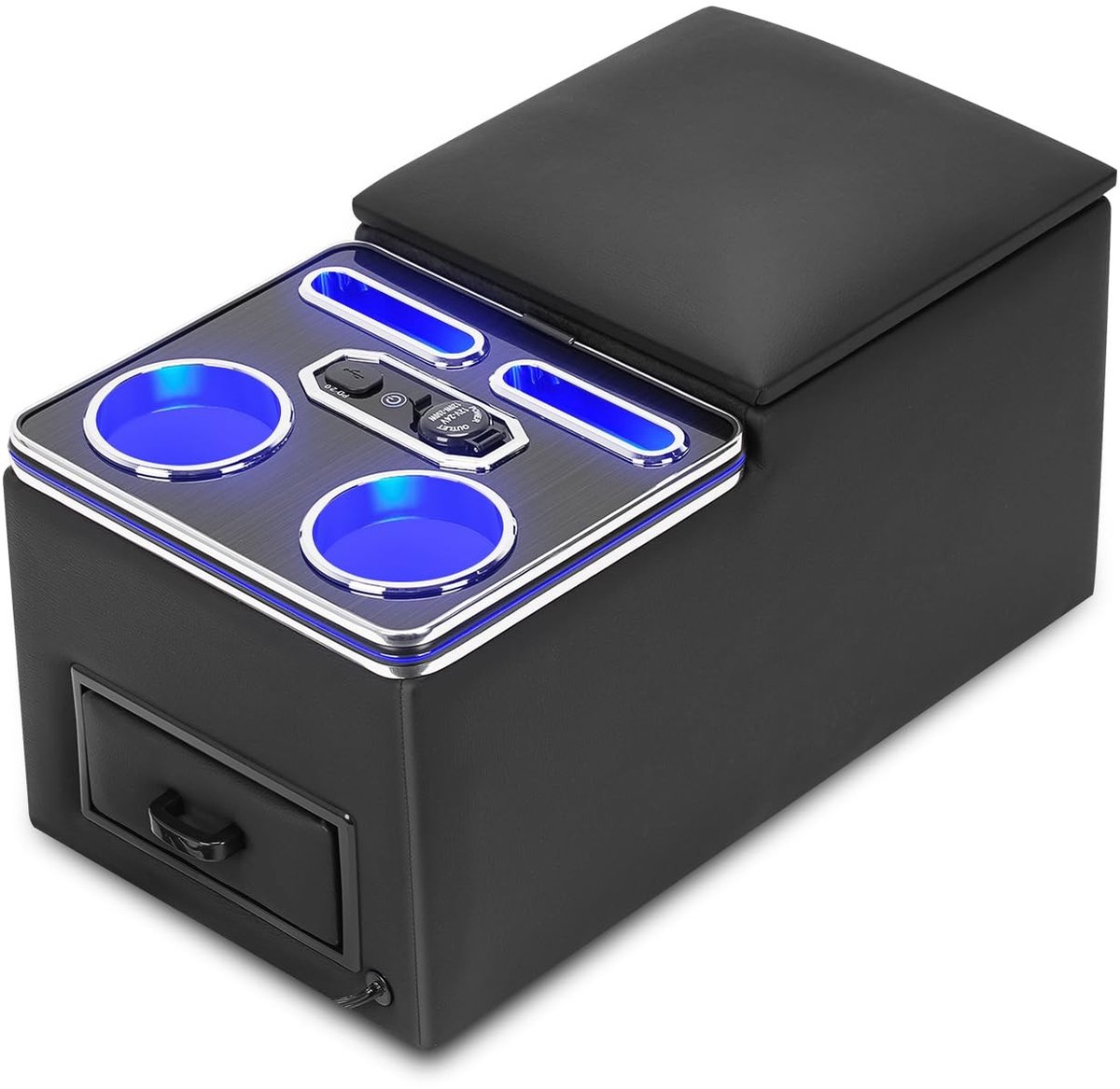 SolidKeus - Universele Console Opbergdoos met USB en LED Licht