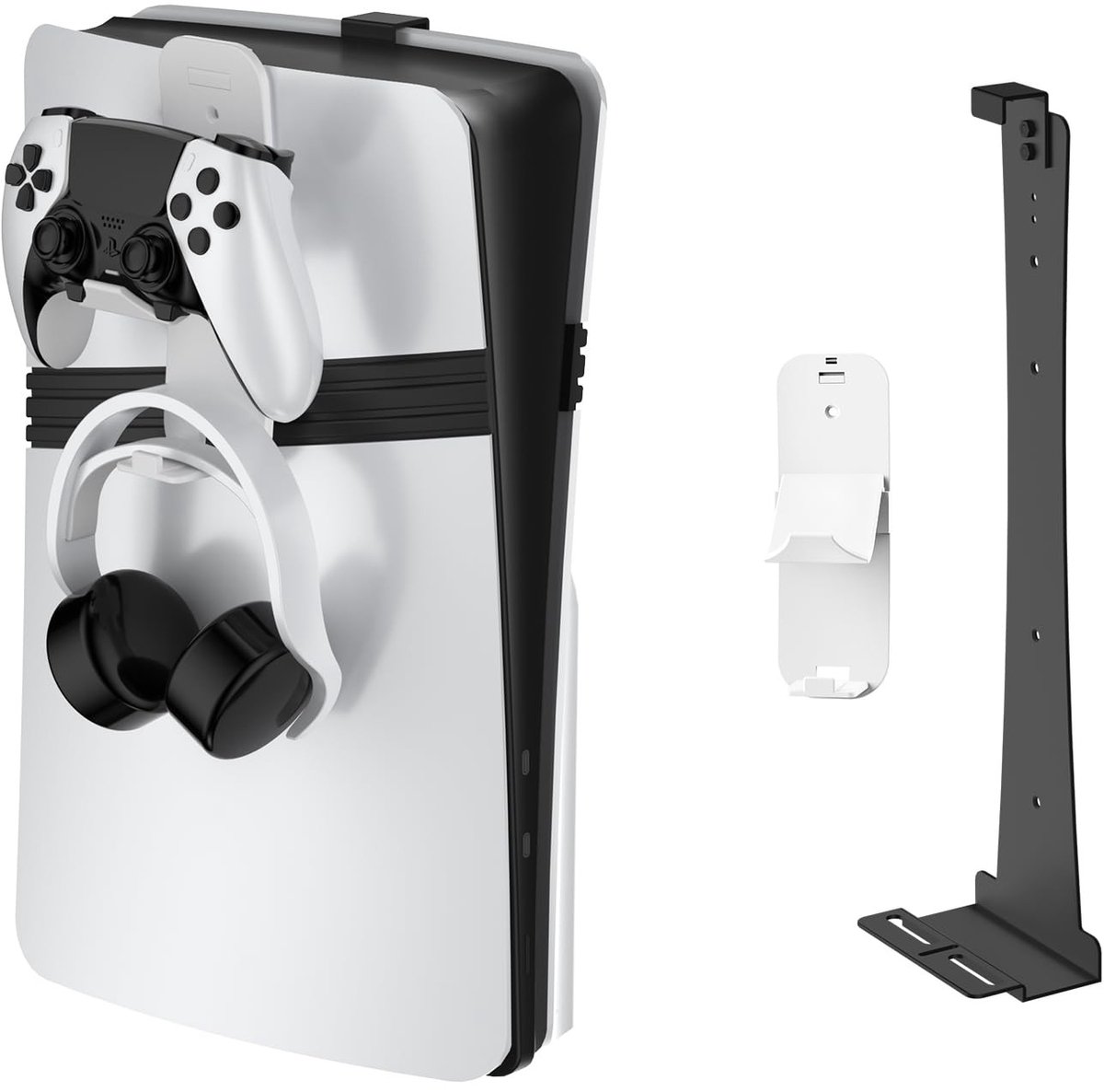 SolidKeus - Wandbeugel voor PS5 Slim, Zwart