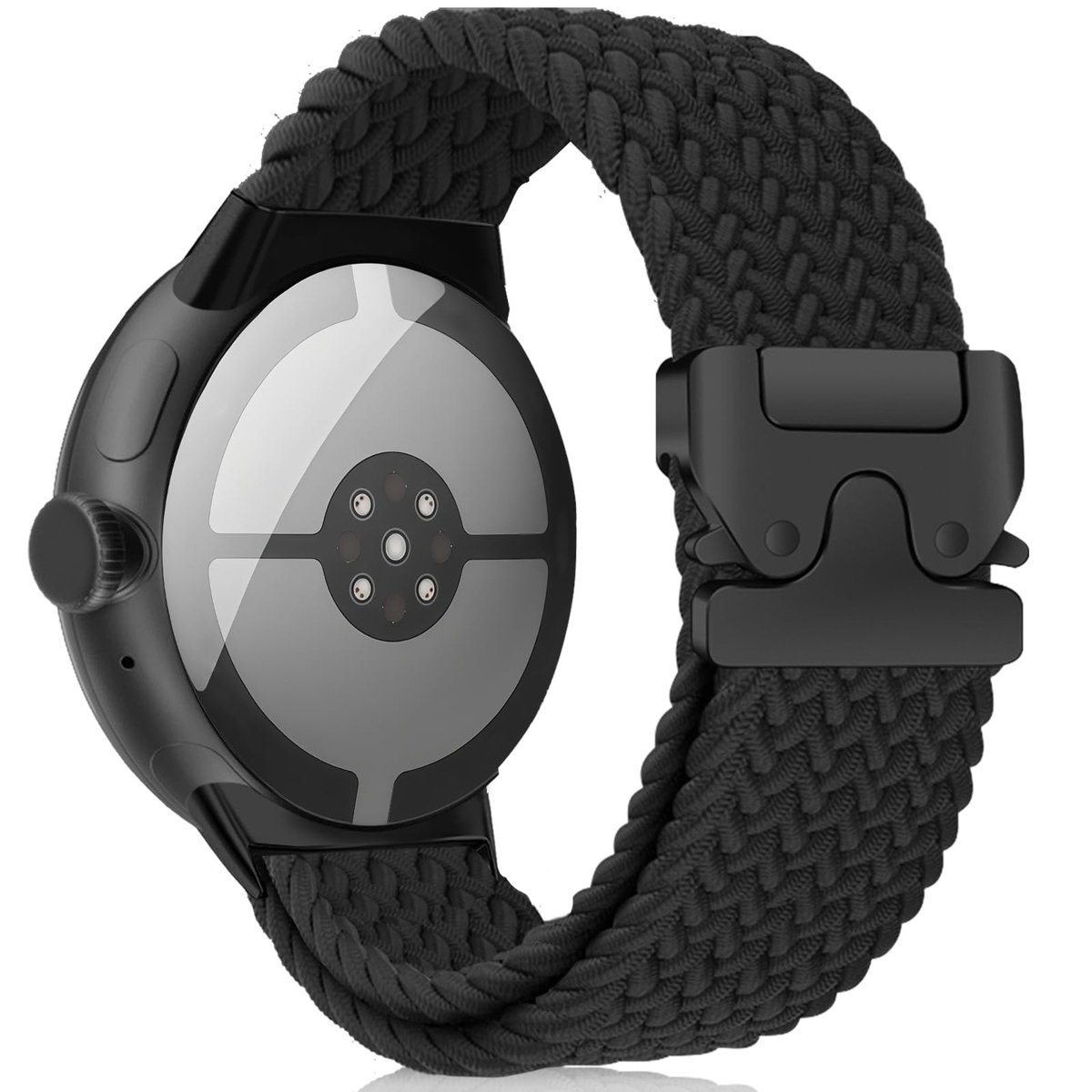 SolidKeus - Sportieve Nylon Horlogeband voor Google Pixel Watch 4/3