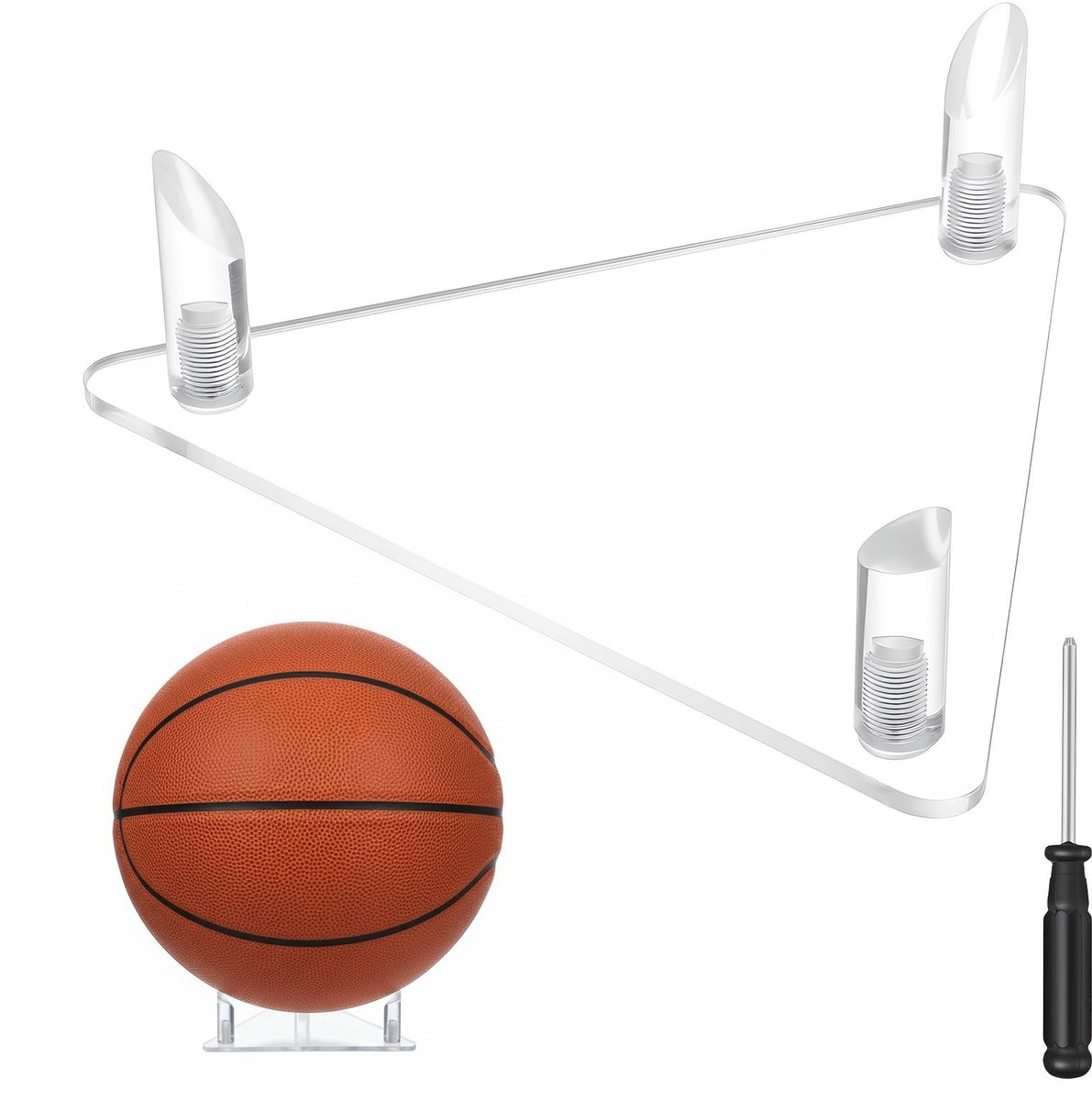 SolidKeus - Acryl Basketbalhouder Set - 2 Stuks